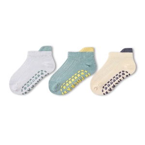Calcetines de Algodón de Malla Transpirable para Primavera/Verano, Antideslizantes, para Caminar en Interiores, Protección de Tobillo, para Bebés y Niños Pequeños - Product Image 1