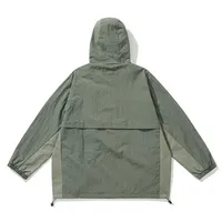 Veste coupe-vent en toile imperméable à capuche pour homme et femme, matériaux de qualité supérieure, vente en gros de vêtements d'hiver