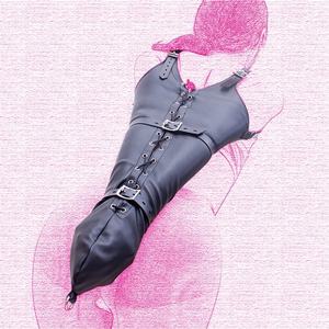 Unisex PU Leather Arm Binder <strong>Bondage</strong> Harness Glove Sleeves Lockable BDSM <strong>Bondage</strong> Restraints Adult Costumes Sex Toys for Couples - Product Image 6