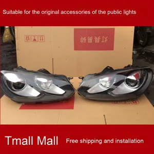 2009-2016 cho Volkswagen Scirocco golf 6 Đèn pha ban đầu NP300 phía trước Bumper lắp ráp điều kiện mới với nhiệt độ màu - Product Image 3