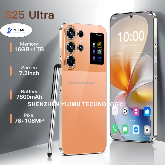 S25 Ultra 16G+1TB Android 15 7.3 Inch LTE Cellular Smartphone Fast Processor Al Scene Recognition Flash Memory Sturdy Durable