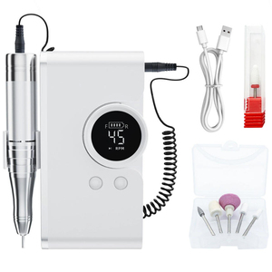 Portable Electric <b>Nail</b> Grinder LED Display Manicure Pedicure Electric <b>Nail</b> Drill with 5 Drill Bits for Salon and Home Use - Product Image 1