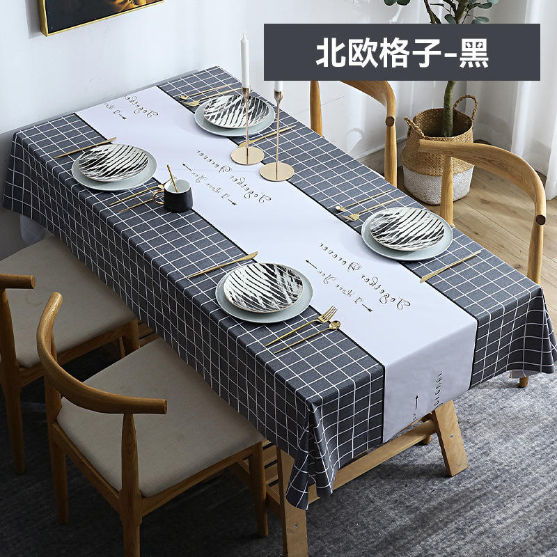 Nordic checkered pattern - black