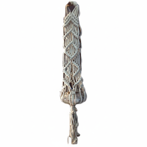 Art déco macramé porte-pot artisanat tenture murale pour la décoration de la maison pour le salon Diwali Festival - Product Image 1