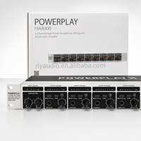 Système de distribution d'amplificateurs de casque professionnel HA8000 à 8 voies avec contrôle de volume indépendant pour studio d'enregistrement et scène