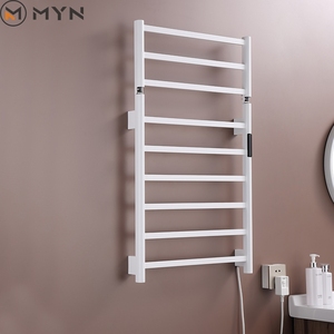 Gran oferta, accesorios de baño blancos <span class=keywords><strong>mate</strong></span>, <span class=keywords><strong>toallero</strong></span> secador, <span class=keywords><strong>toallero</strong></span> eléctrico plegable montado en la pared, <span class=keywords><strong>toallero</strong></span> calentado - Product Image 2