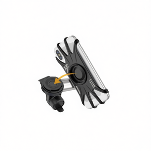 Support de téléphone pour guidon de vélo SUNING, rotation à 360 degrés pour smartphones avec support magnétique, pince réglable, design compact - Product Image 2