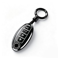 Housse de clé pour Nissan avec porte-clés |   Coque de protection complète en TPU pour clé intelligente Nissan Altima Maxima Rogue Armada