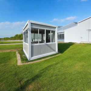2 Schlafzimmer Container Haus Wasser Strom EU Container-Haus gefertigte Paneele Wand verkleidung Badezimmer-für Büro Wohnzimmer