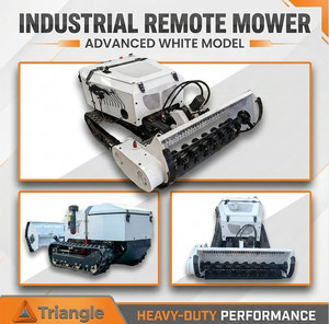 Tondeuse robotisée industrielle robuste autopropulsée sur chenilles pour pentes Gkk80, moteur diesel haute puissance 15 CV, batterie 48 V - Product Image 5