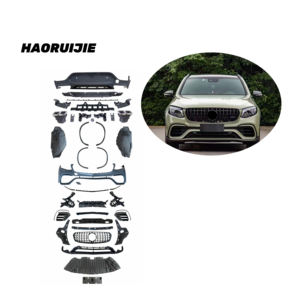 Kit Carrozzeria Paraurti per <span class=keywords><strong>Mercedes</strong></span>-Benz C253 <span class=keywords><strong>GLC</strong></span> Coupé 16-19, Aggiornamento a Kit Corpo Vettura GLC63 AMG Coupé, Kit di Conversione e Modifica Auto - Product Image 1