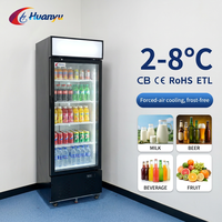 Réfrigérateur commercial vertical professionnel pour boissons avec porte vitrée