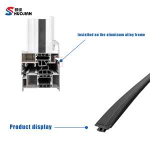 <strong>EPDM</strong> <strong>Rubber</strong> Weather Seal Strip for <strong>Aluminum</strong> <strong>Windows</strong> and Doors Heat Insulation Waterproof Customized Service - Product Image 2