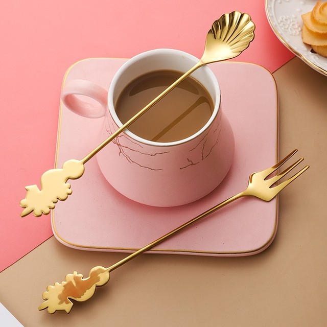 Gold and White Flatware Cheap Spoon Stainless Steel Cutlery Spoon Cutlery for Restaurant
