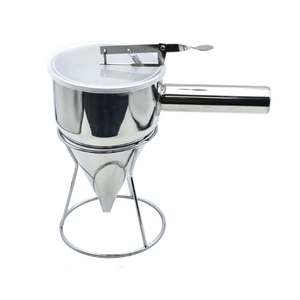 Pancake Panada morbido e farinoso Waffle crêpe pastella Dispenser pastella Pancake in acciaio inox pastella Dispenser con supporto - Product Image 4