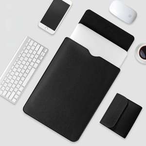 Pochette étanche pour <span class=keywords><strong>ordinateur</strong></span> <span class=keywords><strong>portable</strong></span> 14 pouces en cuir PU, étui fin pour tablette, sacoche d'<span class=keywords><strong>ordinateur</strong></span> <span class=keywords><strong>portable</strong></span>, housses pour <span class=keywords><strong>ordinateur</strong></span> <span class=keywords><strong>portable</strong></span> - Product Image 4