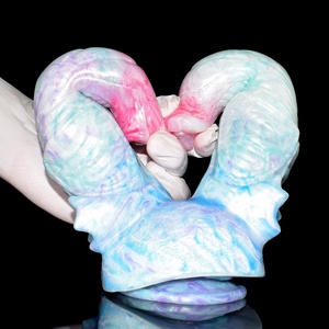 NNSX New Product Double-end Shaped Fantasy Sex Artificial <b>Dildos</b> Penis for Female With Huge Size - Product Image 6