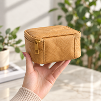 Boîte de rangement Tyvek, étui organisateur portable à fermeture éclair, sac de rangement de voyage carré, organisateur d'accessoires cosmétiques et de bijoux