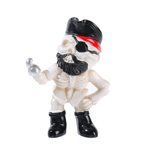 Figurines de squelettes d'Halloween en résine, décorations d'intérieur, ornements de bureau, accessoires de scène créatifs, artisanat DIY - Product Image 5
