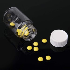 Flacone Vuoto per Pillole in Plastica, <span class=keywords><strong>Contenitore</strong></span> con Tappo a Vite per <span class=keywords><strong>Capsule</strong></span> Solide, Portapillole da 120ml in PP - Product Image 5
