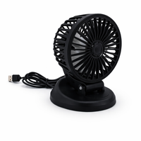 Mini ventilateur de bureau alimenté par USB, silencieux, portable, réglable, avec base stable, rotation multi-angles, pour voiture, maison, bureau