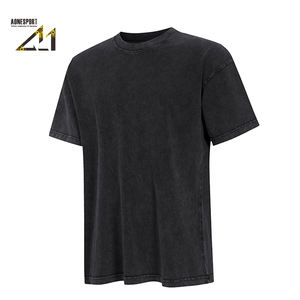 Camiseta Blanca al por Mayor de 250g, Algodón 32S, Transpirable, Corte Regular, Lavado Ácido, Estilo Vintage, Cuello Redondo, Manga Corta, Personalizable - Product Image 4