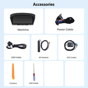 Junsunไร้สายCarPlayสําหรับBMW E60 E90 AndroidCarวิทยุสําหรับBMW 5 Series E60 E61 E63 E64 E90 E91 E92 มัลติมีเดียGPS Autoradio - Product Image 6