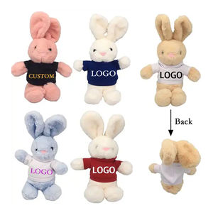 Jouets en peluche doux SongshanToys, lapin de Pâques, jouets en peluche personnalisés avec logo, lapins de Pâques en peluche, <span class=keywords><strong>t</strong></span>-<span class=keywords><strong>shirt</strong></span> avec logo - Product Image 1