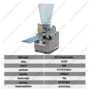 חצי אוטומטי נירוסטה שולחן tabletop gyoza mo ביצוע מכונה - Product Image 6
