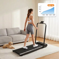 Treadmill Lipat Ringan Oem untuk Kebugaran dan Lari, Alat Jalan Kaki Elektrik untuk Penggunaan di Rumah dengan Pegangan