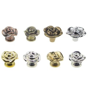 Poignées de meubles en alliage de zinc Xingmaite en forme de rose, style luxe léger, pour tiroirs et portes de placard - Product Image 5