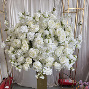 IFG nuevo diseño 80cm Bola de flores blancas centros de mesa para decoración de bodas - Product Image 4