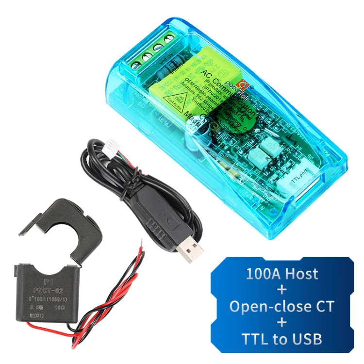 100A+split CT+TTL to USB