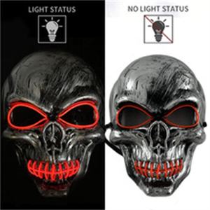 Gros Crâne Masque Complet Halloween Cosplay <span class=keywords><strong>Horreur</strong></span> Lumineux LED Masque 10 Unique Couleur <span class=keywords><strong>Thriller</strong></span> pour Choix Fête Lueur Masque - Product Image 4