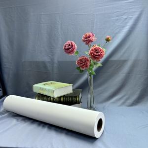 Rollo de tela de lona de poliéster blanco de inyección de tinta barata de gran formato 100gsm - Product Image 2