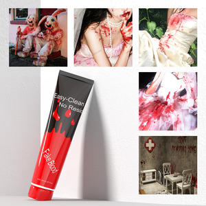 Faux sang de <span class=keywords><strong>zombie</strong></span> vampire effrayant pour Halloween maquillage de fête Faux tube de sang <span class=keywords><strong>facile</strong></span> à nettoyer OEM ODM de <span class=keywords><strong>zombie</strong></span> - Product Image 5