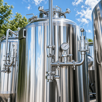 Cuve de Fermentation Conique en Acier Inoxydable Tonsen 500L 1000L avec Refroidissement par Glycol pour Microbrasserie
