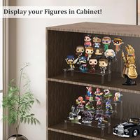 Support de présentation transparent à 3 niveaux en acrylique AZEAM pour parfum, eau de Cologne, cupcakes, Amiibo, figurines et desserts