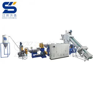 Waste plastic recycling and reprocessing equipment-- pp-pe-pet-abs-pvc waste plastic particle extrusion cutting machine