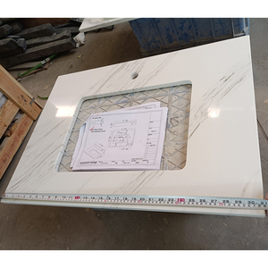 ODM/OEM TMZ Polished White Quartz 5028 Modern Design Palissandra Slab Hotel Bathroom Vanity Top Big <b>Artificial</b> <b>Stone</b> Slab - Product Image 5