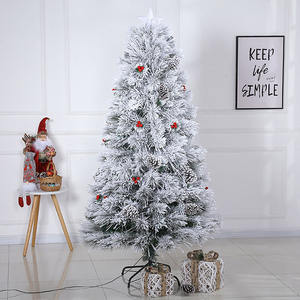 Co-Arts Décorations De Fête De Haute Qualité 8ft Lampara Fibre Optique Vente Géante Flocage Neige Arbre De Noël Arbol De Navidad Arboles - Product Image 5