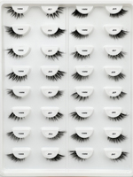 Bande transparente ultra-fine, cils entiers faits à la main, cils synthétiques vegan, faux cils