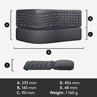 Clavier sans fil ergonomique double mode ERGO K860 2.4G original, vente en gros d'usine