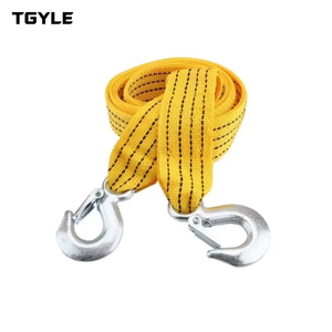 Cordon de remorquage pour voiture, corde de sauvetage, crochet d'aigle, corde de traction en nylon, robuste, épaissie, durable, 3m 4m 5m, double usage pour SUV et moto - Product Image 1