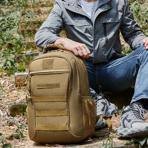 Masawei Tactical <b>Backpack</b> Large Capacity Waterproof Outdoor Sports <b>Backpack</b> Men's Hiking Travel Bag Solid Color - Product Image 4