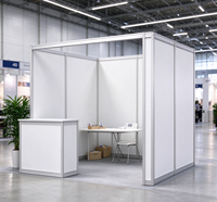 Stand d'exposition modulaire 13*13 en profilé aluminium réutilisable à montage rapide pour les entreprises de location d'événements et les salons professionnels européens (système de coque)