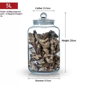 Botellas de Vidrio Herméticas, Frascos Transparentes Grandes para Almacenar Piel de Mandarina, Té y Alimentos, Tapas de Plástico, Modernas, Minimalistas y Ecológicas - Product Image 6