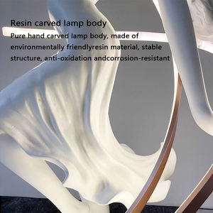 Di alta qualità Hotel di lusso danza creativa dea angolo in piedi luce moderna design minimalista arte decorazione Led lampada da terra - Product Image 4
