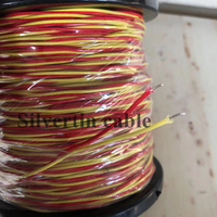 2 x 0.711 mm, Cable Termopar Tipo K de Alta Temperatura 800°C, Código de Color ANSI Amarillo y Rojo, Cable TC para Procesos de Tratamiento Térmico