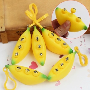 Herramienta para Aliviar el Estrés, Juguete Antiestrés con Forma de Plátano para Apretar, Juguete Musical para Aliviar el Estrés, Llavero con Forma de Plátano Explosivo - Product Image 4